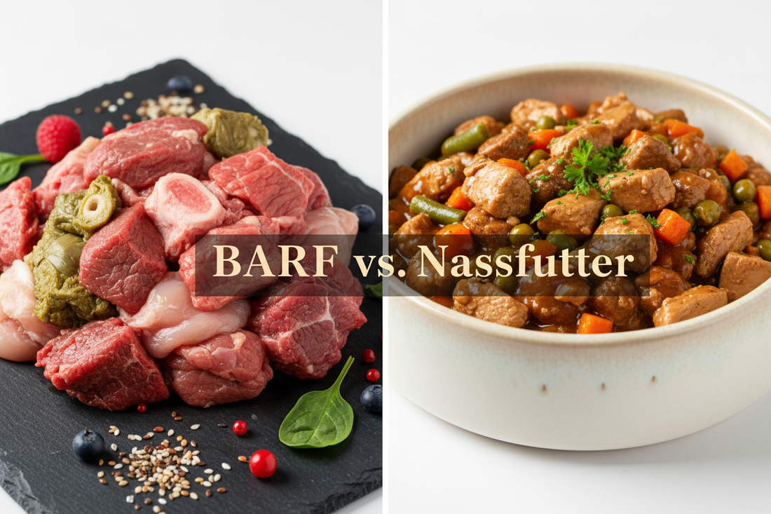 BARF vs. Nassfutter – Der ehrliche Vergleich