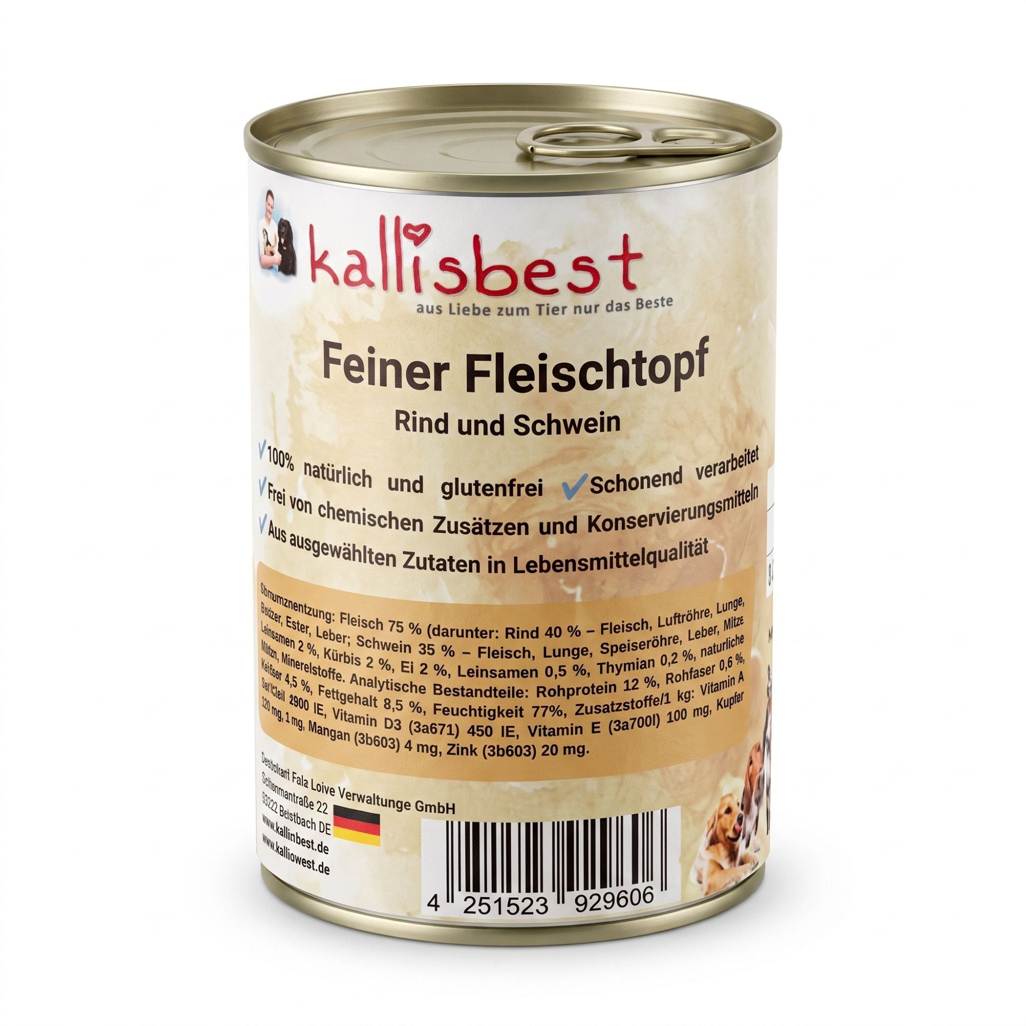Feiner Fleischtopf Schwein und Rind, glutenfrei