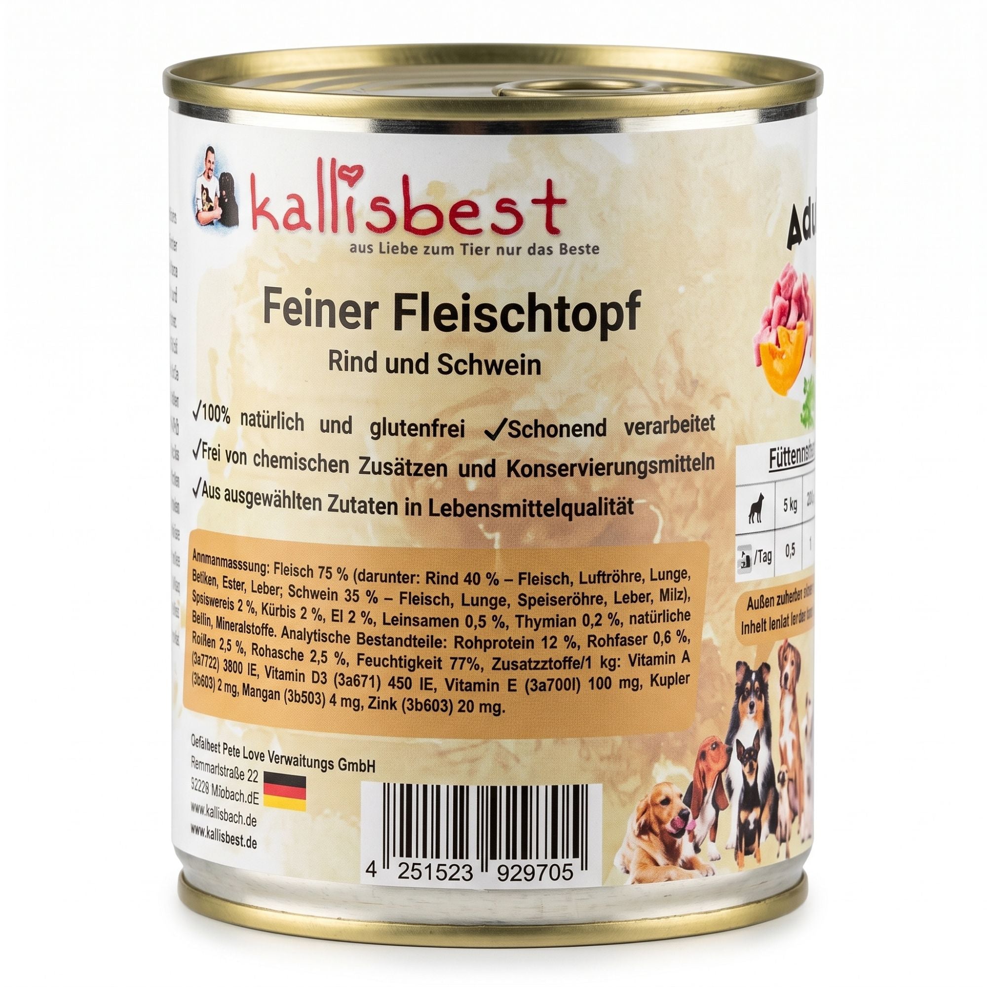 Feiner Fleischtopf Schwein und Rind, glutenfrei