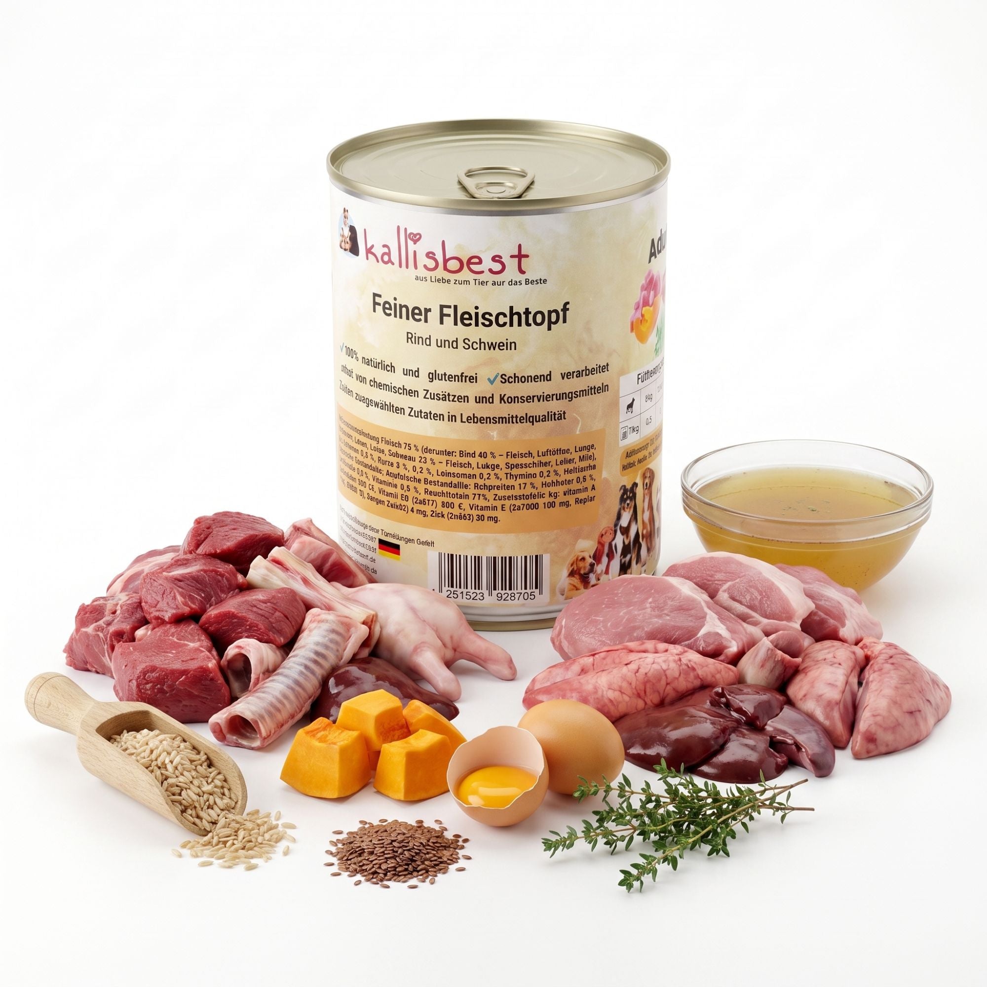 Feiner Fleischtopf Schwein und Rind, glutenfrei