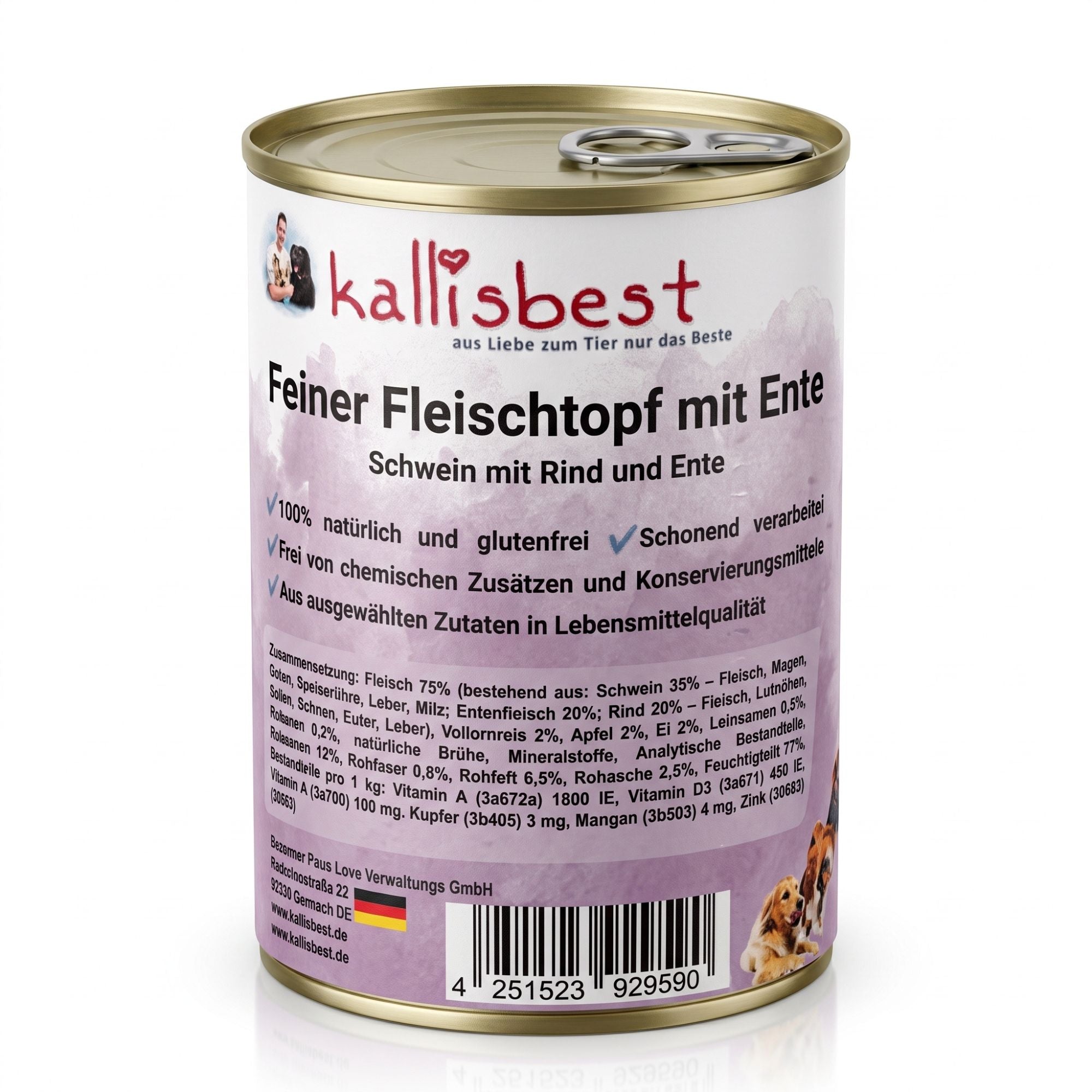 Feiner Fleischtopf - Schwein mit Rind und Ente, glutenfrei