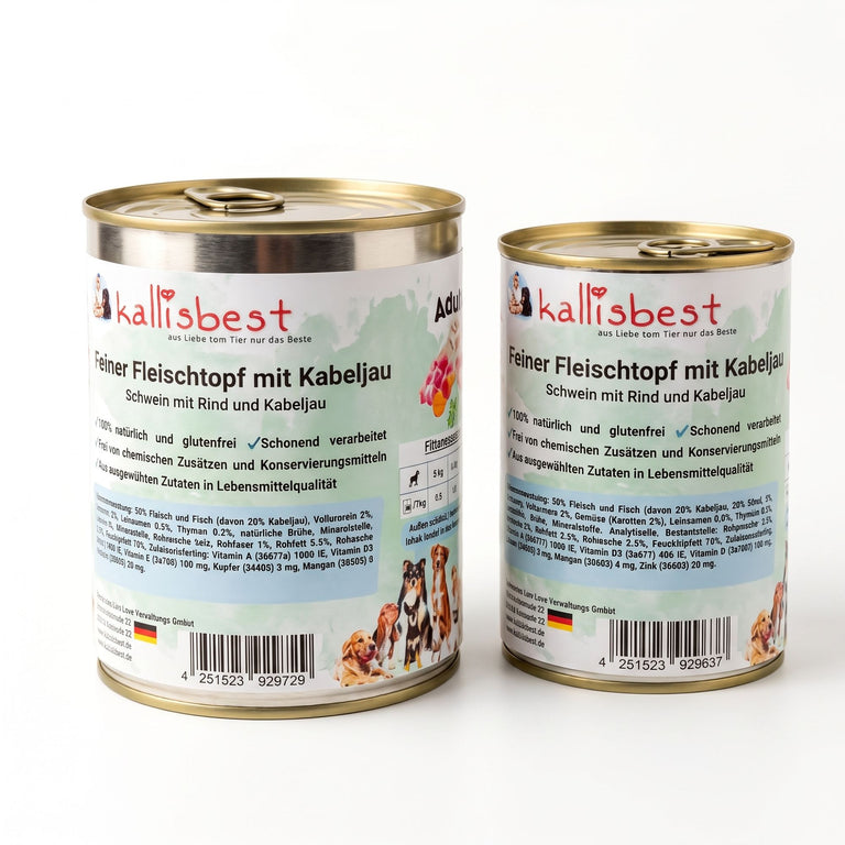 Feiner Fleischtopf - Kabeljau mit Rind und Schwein, glutenfrei