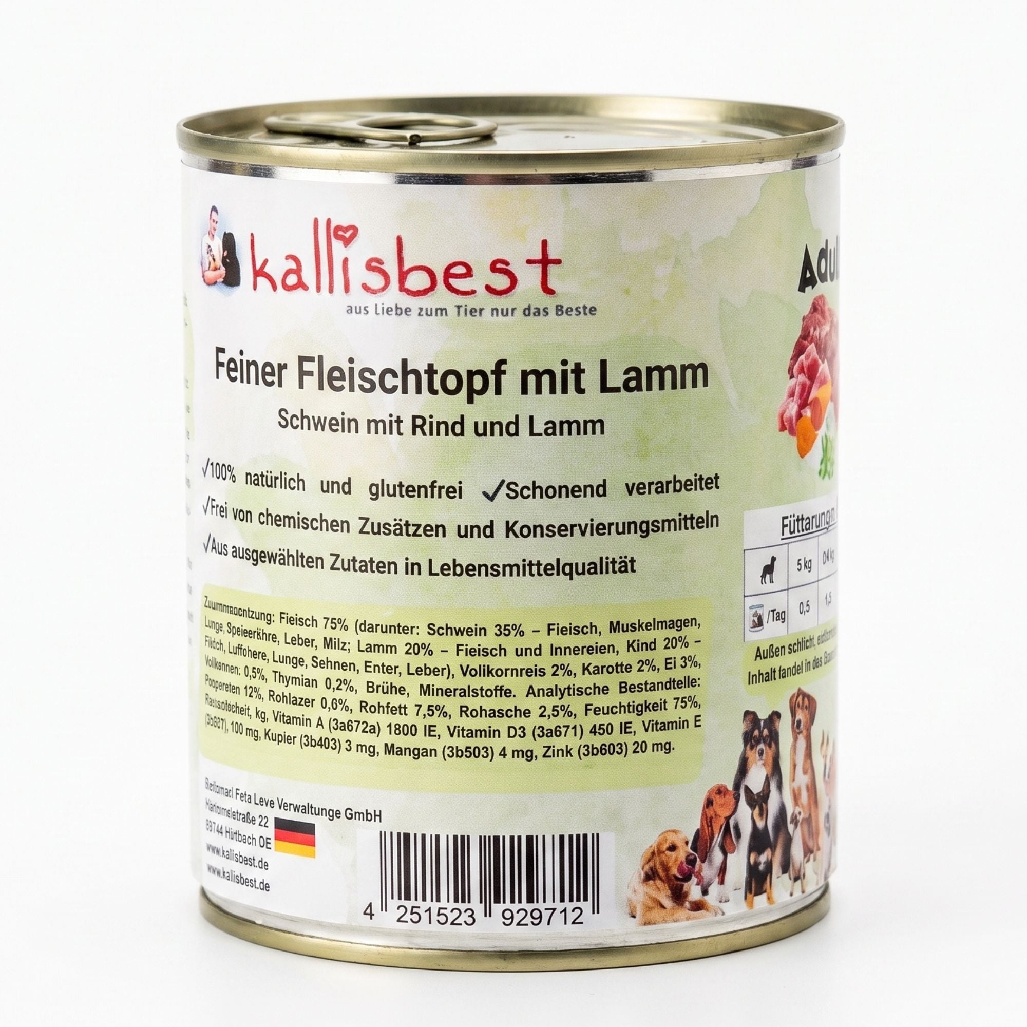 Feiner Fleischtopf - Schwein mit Rind und Lamm, glutenfrei