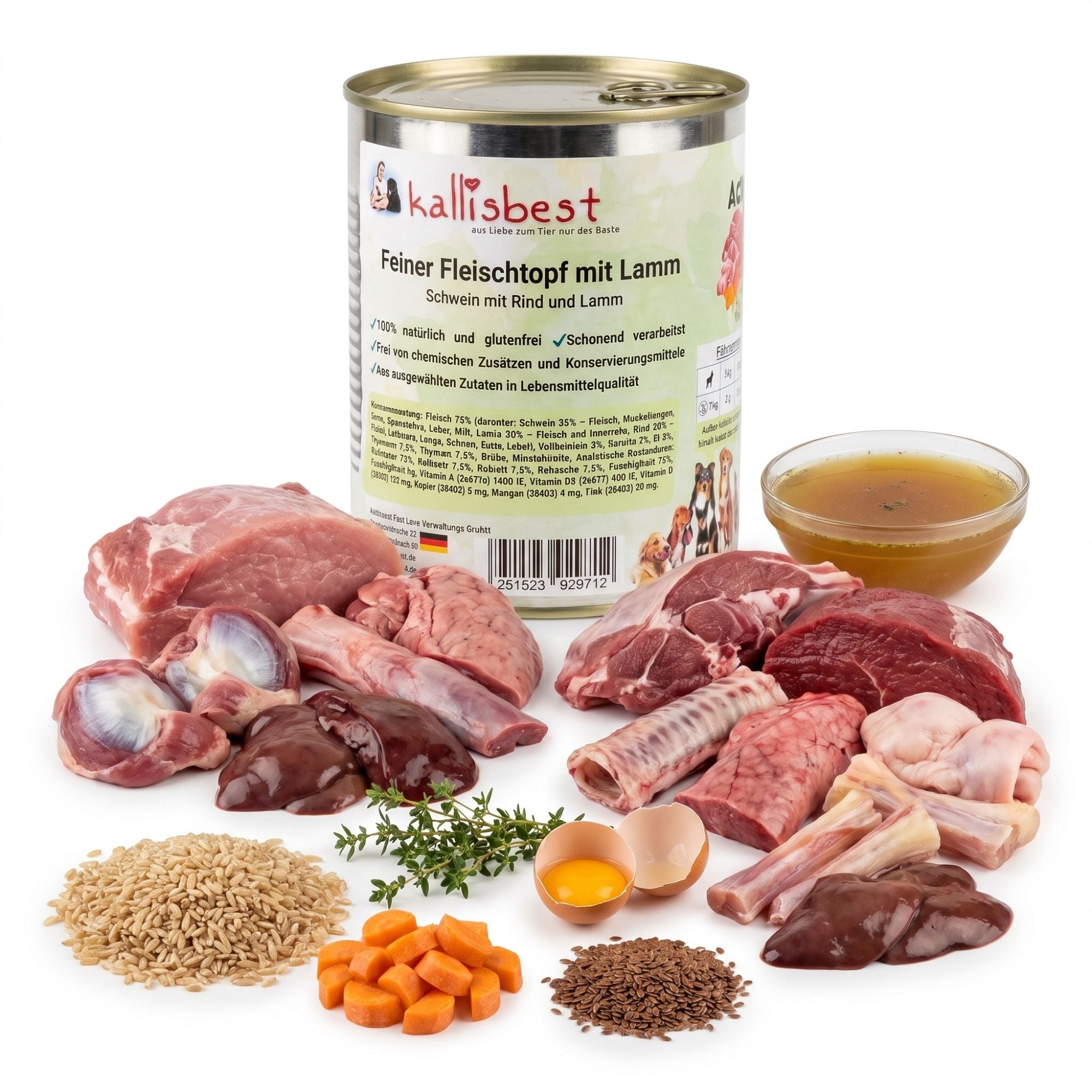 Feiner Fleischtopf - Schwein mit Rind und Lamm, glutenfrei