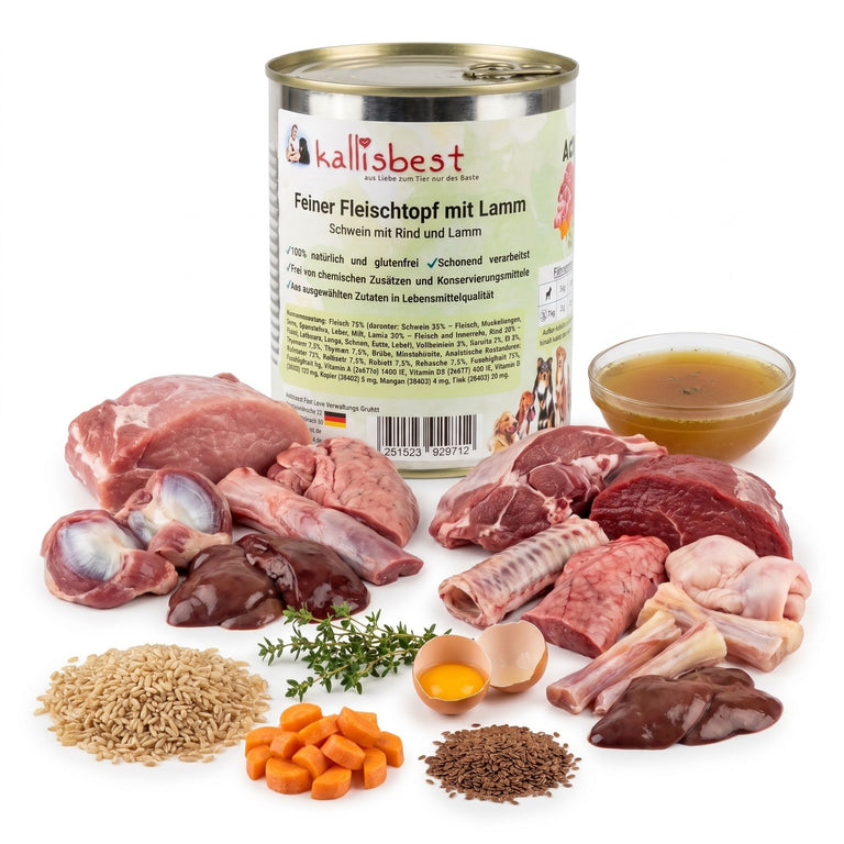 Feiner Fleischtopf - Schwein mit Rind und Lamm, glutenfrei