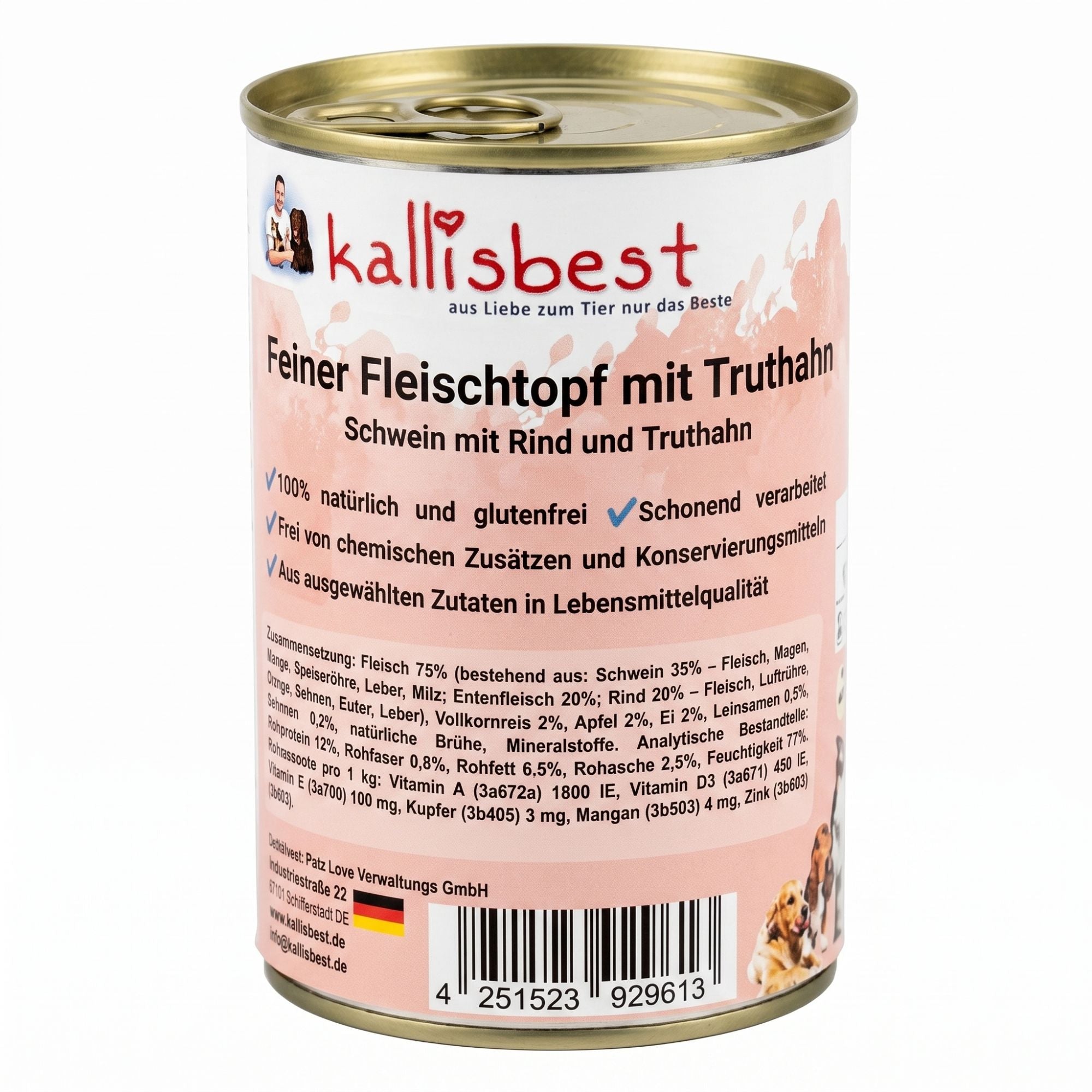 Feiner Fleischtopf - Schwein mit Rind und Truthahn, glutenfrei