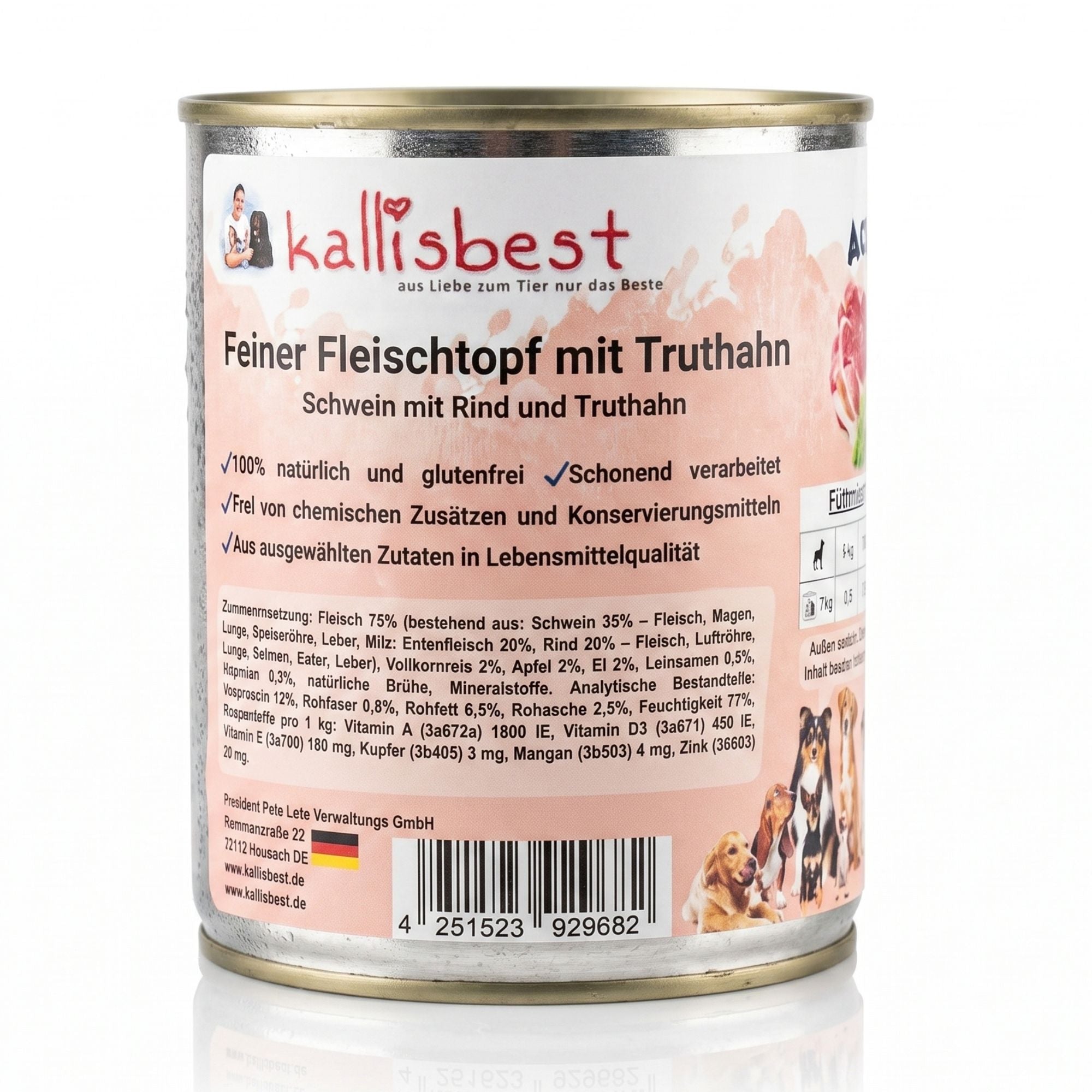 Feiner Fleischtopf - Schwein mit Rind und Truthahn, glutenfrei