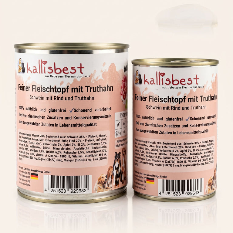 Feiner Fleischtopf - Schwein mit Rind und Truthahn, glutenfrei