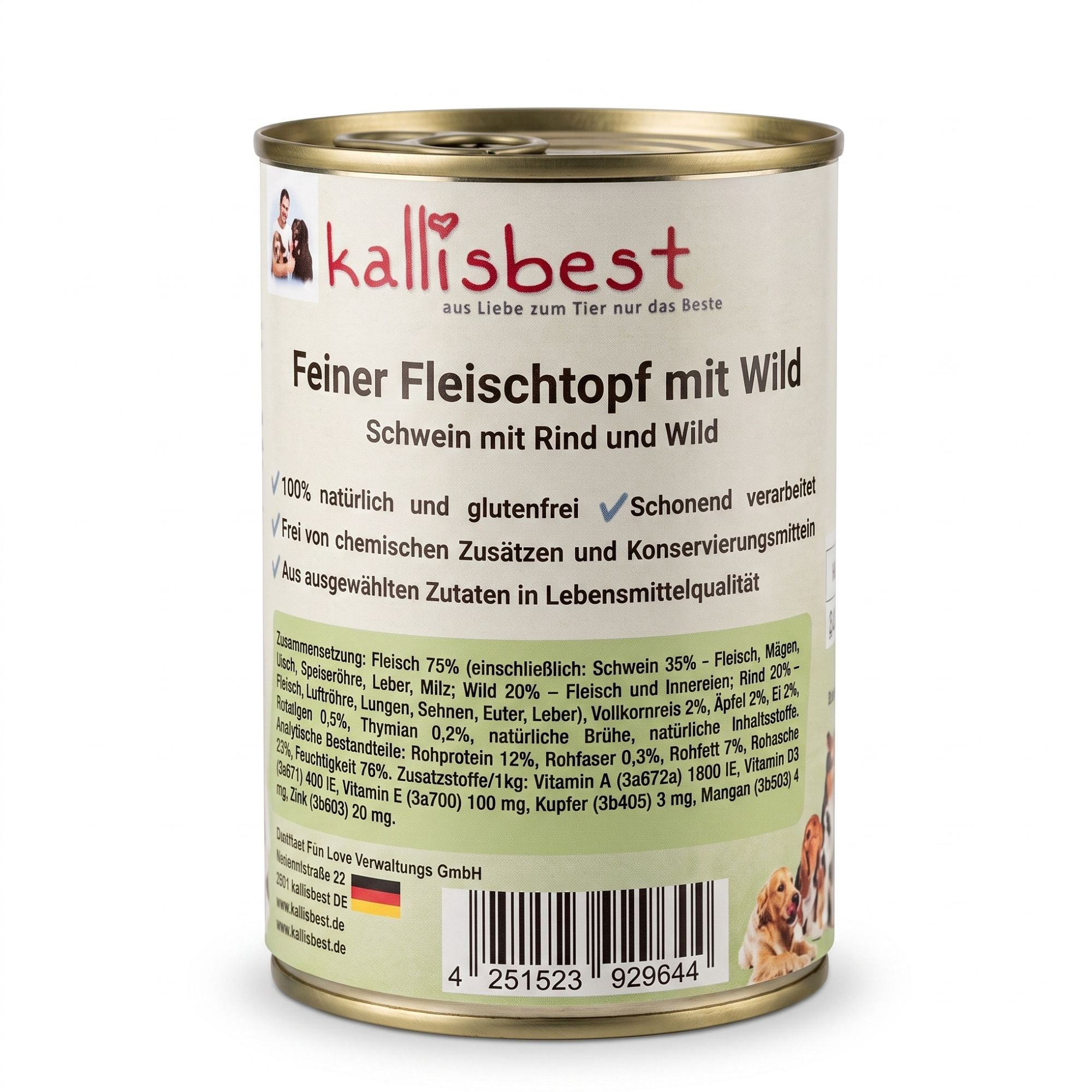 Feiner Fleischtopf - Schwein mit Rind und Wild, glutenfrei