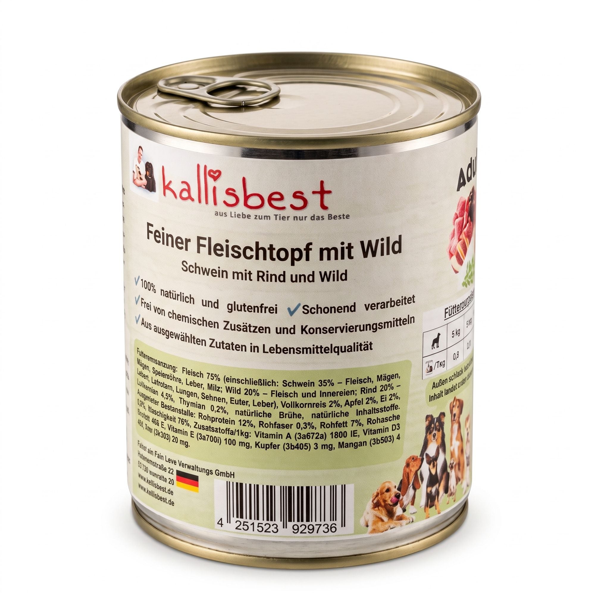 Feiner Fleischtopf - Schwein mit Rind und Wild, glutenfrei