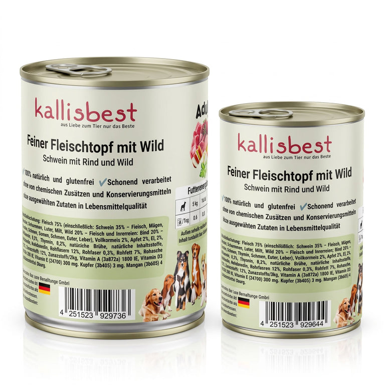 Feiner Fleischtopf - Schwein mit Rind und Wild, glutenfrei
