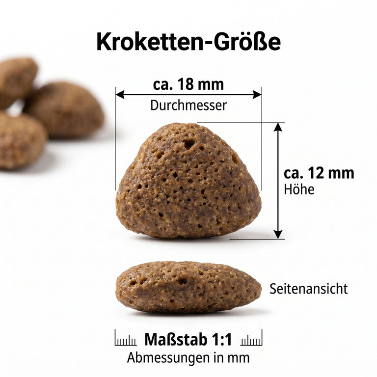 Fisch mit Kartoffel medium Kroketten für Hunde ab dem 5. Monat
