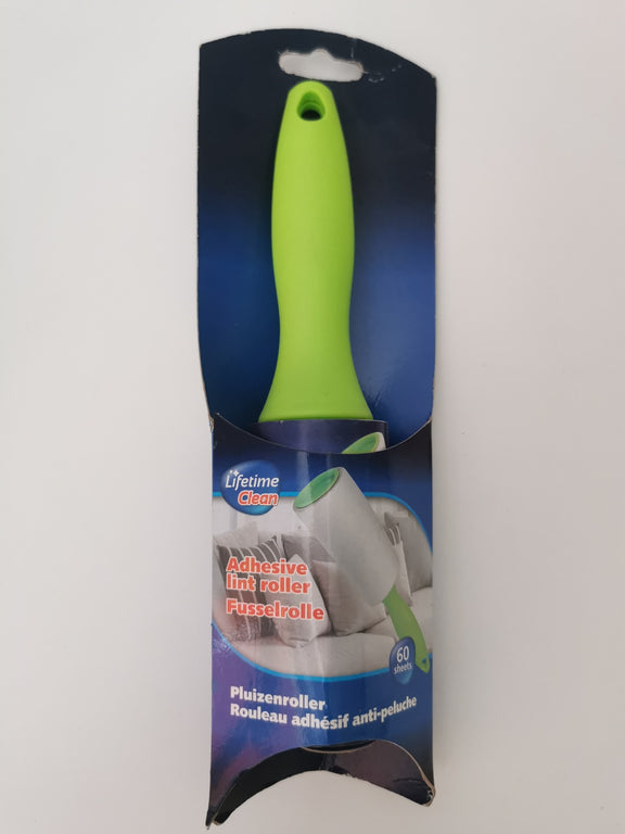 Lifetime Clean Fusselrolle mit Griff – 60 Blatt, ideal für Haustierbesitzer