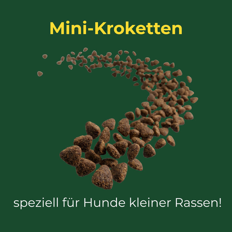 Geflügel mit Reis Adult mini Kroketten für Mini/ kleine Rassen