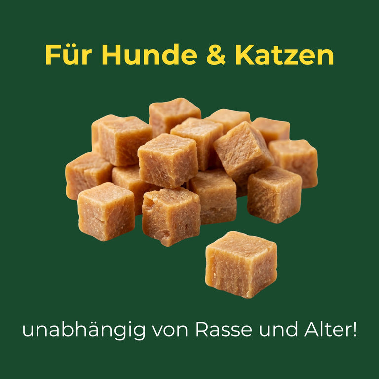 Hühnchenfleischwürfel Getreidefrei für Hunde & Katzen 200g