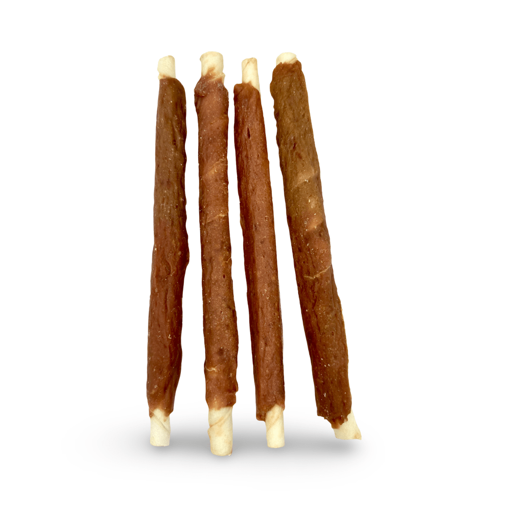 Kallisbest Kaustangen im Entenfleischmantel, 300g, ca. 20cm, für Hunde aller Rassen und Altersstufen.