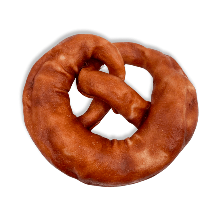 Kallisbest Neu 17 mixed dog treats in duck meat coating, featuring pretzel shape for all breeds and ages.