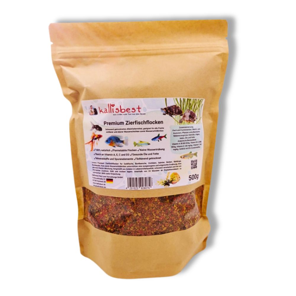 Premium Ornamental Fish Flakes for Ornamental Fish & Aquatic Turtles | Kallisbest
