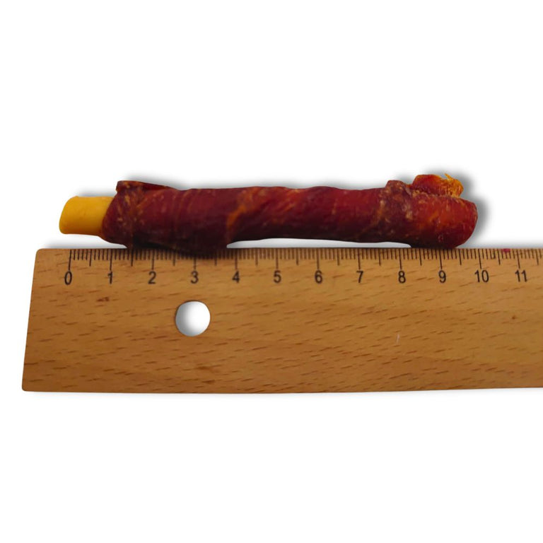 Entenfleisch auf  Süßkartoffel-Stange