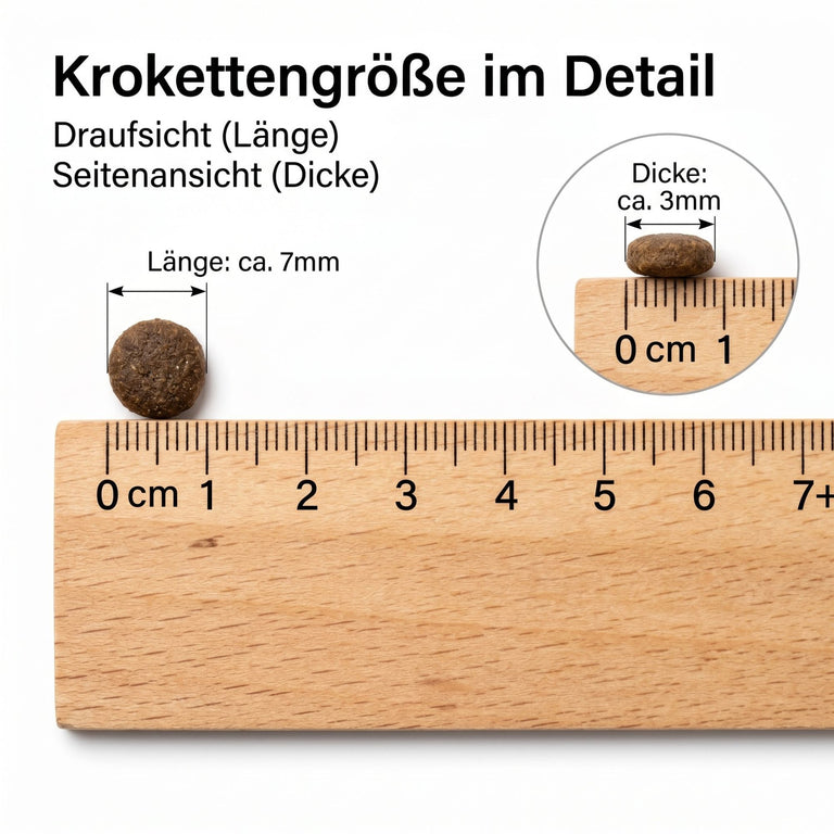 Lamm mit Rind mini Kroketten für Welpen Mini/ kleiner Rassen