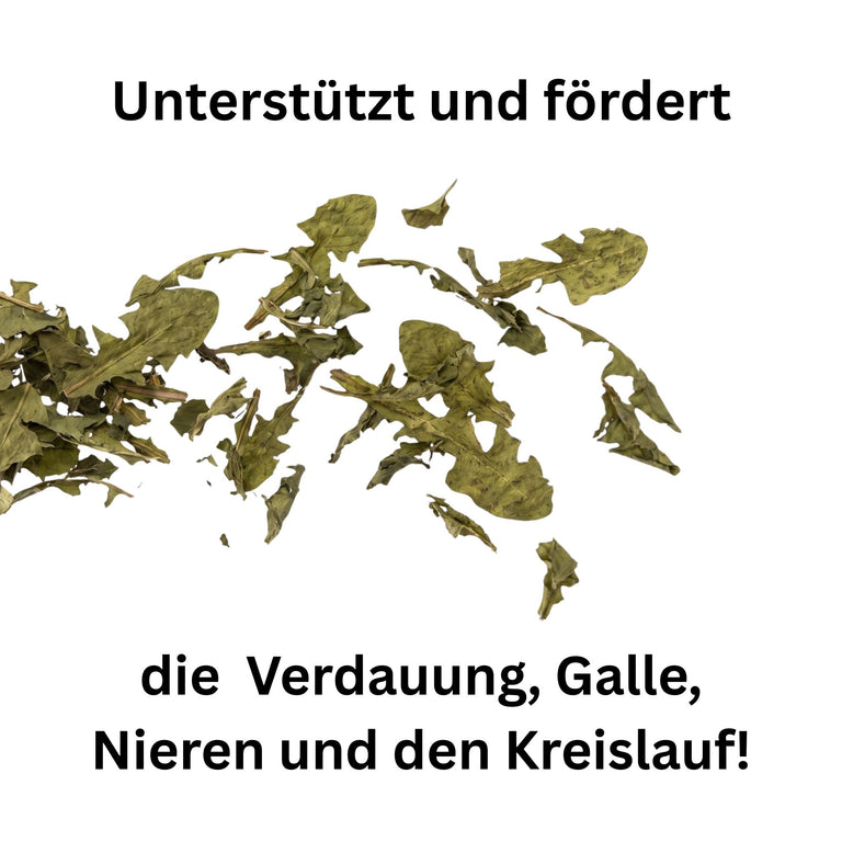 Löwenzahnblätter getrocknet – Naturkraut für Kaninchen, Schildkröten & Pferde | Kallisbest