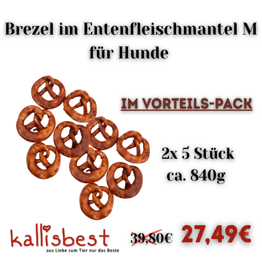 Brezel im Entenfleischmantel, auch im Vorteils - Doppelpack - Kallisbest