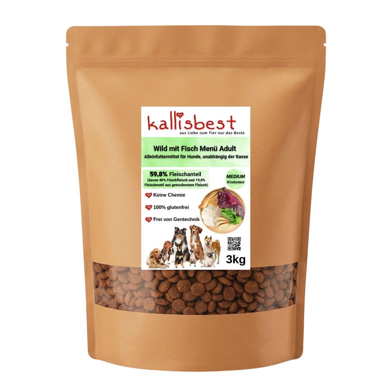 Wild mit Fisch Menü Adult medium Kroketten