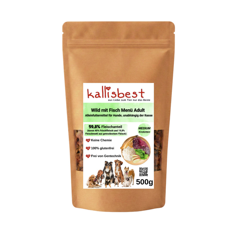 Wild mit Fisch Menü Adult medium Kroketten