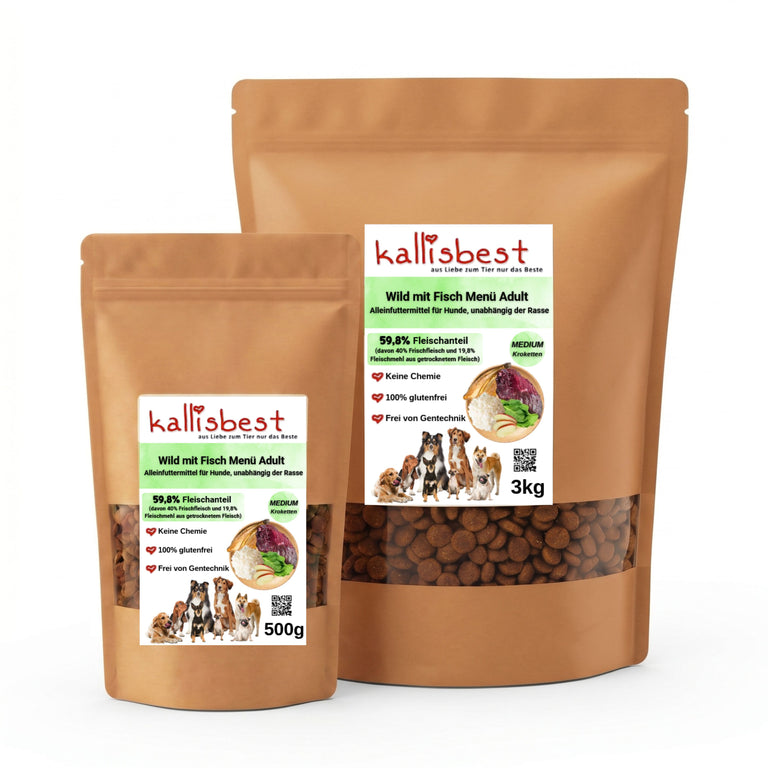 Wild mit Fisch Menü Adult medium Kroketten