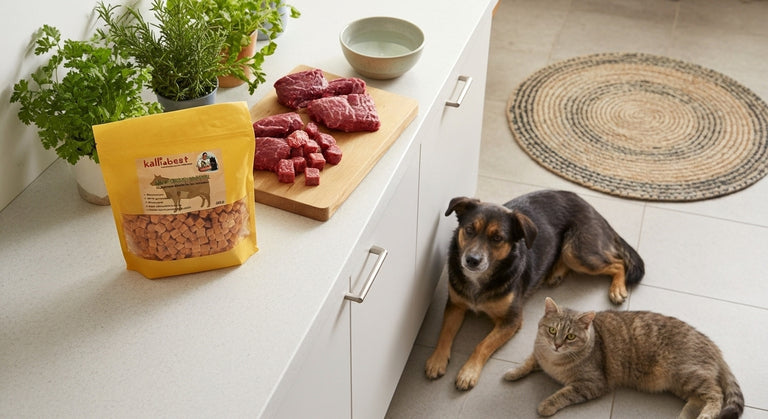 Rindfleischwürfel soft für Hunde&Katzen getreidefrei 200g,