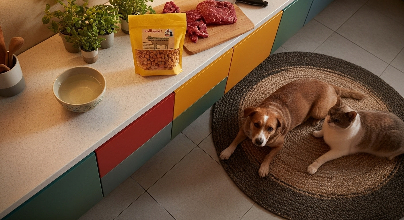 Rindfleischwürfel soft für Hunde&Katzen getreidefrei 200g,