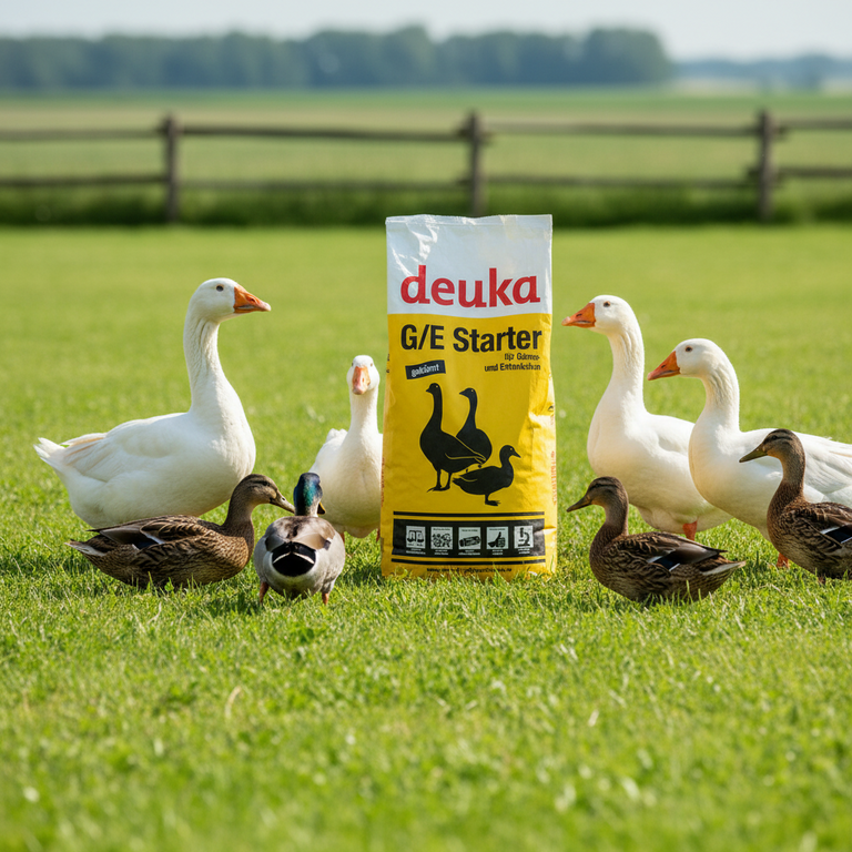 deuka G/E Futter 25 kg – Gänse- und Entenfutter (Starter & Erhaltung)