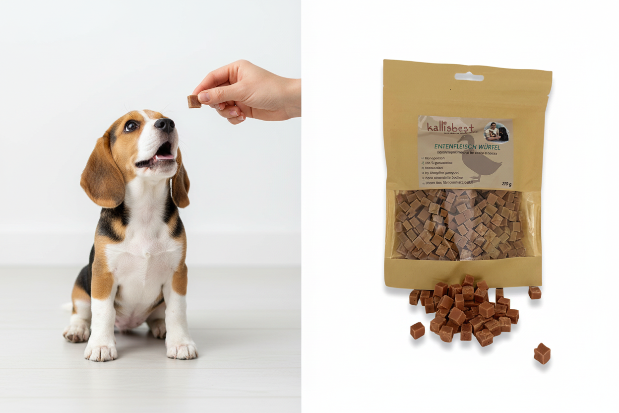 Entenfleischwürfel  für Hunde & Katzen 200g