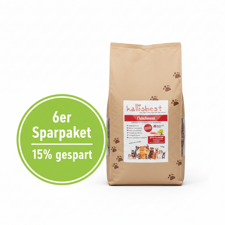Fleischmenü mittlere Kroketten – 6 x 12kg Sparpaket