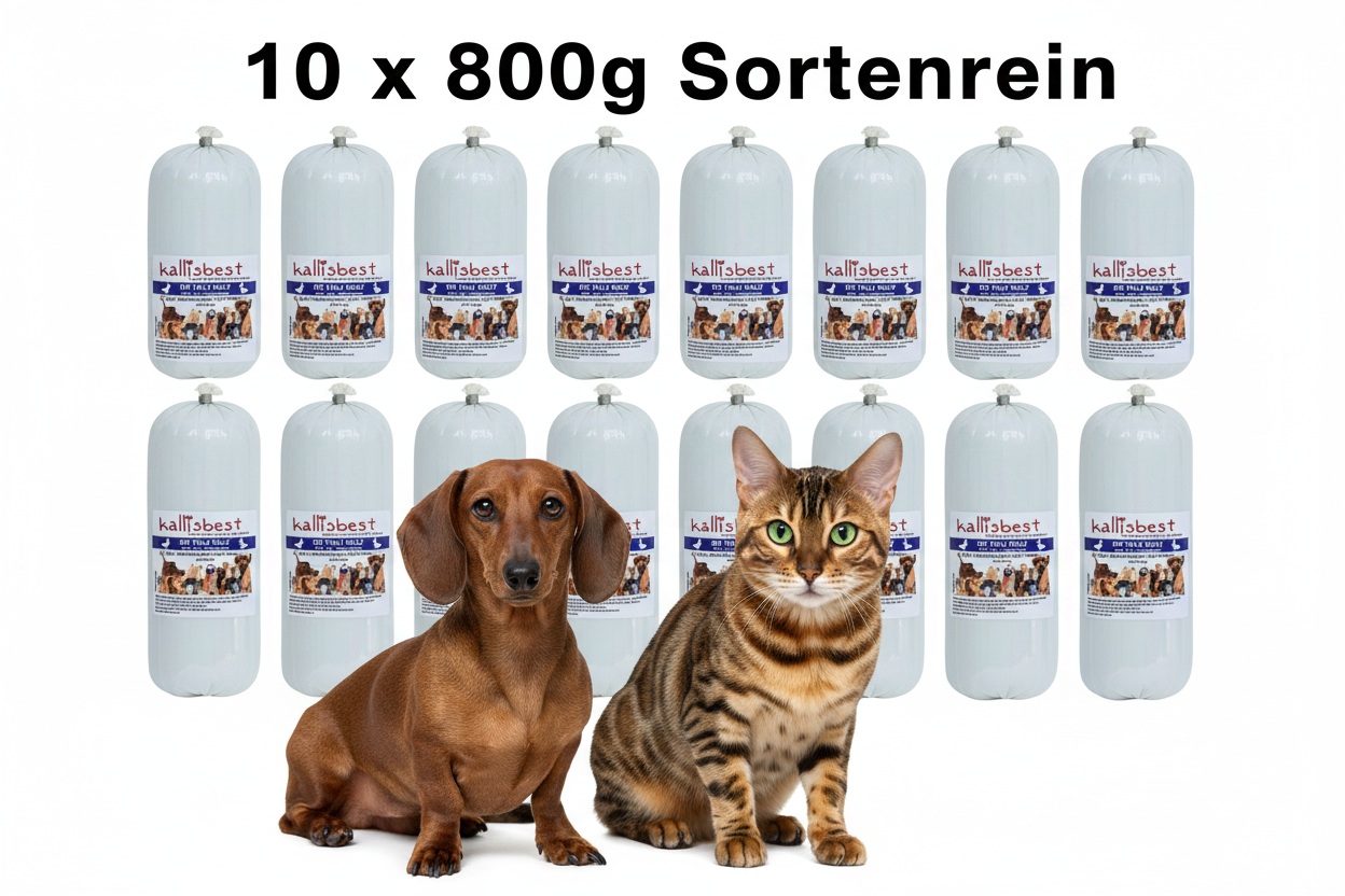 Die Tolle Rolle Ente pur – Nassfutter, BARF & Leckerli für Hunde | Kallisbest