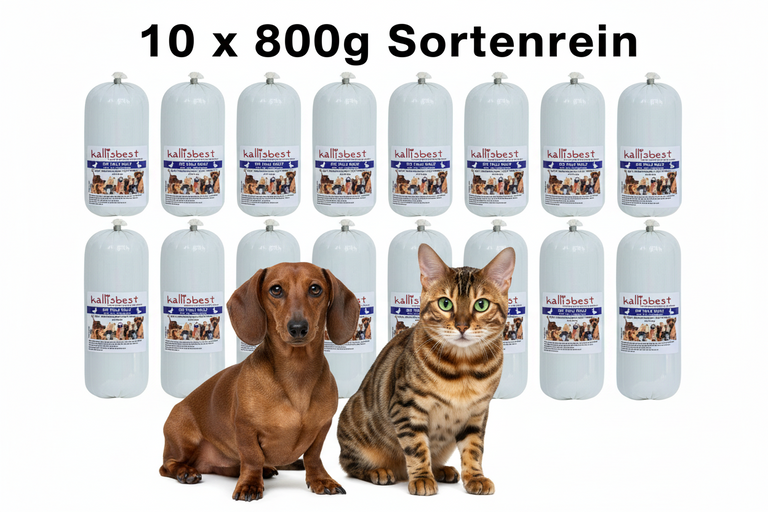 Die Tolle Rolle Ente pur – Nassfutter, BARF & Leckerli für Hunde | Kallisbest