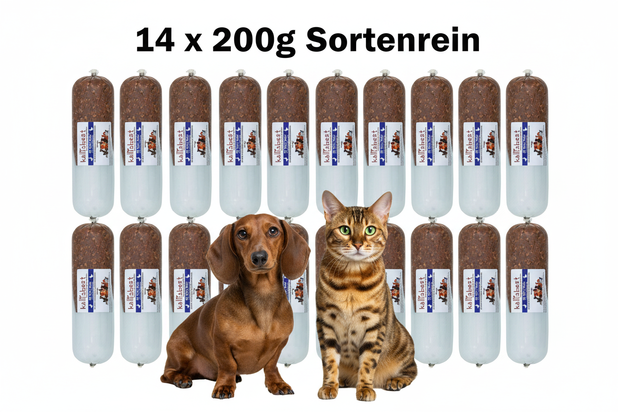 Die Tolle Rolle Ente pur – Nassfutter, BARF & Leckerli für Hunde | Kallisbest