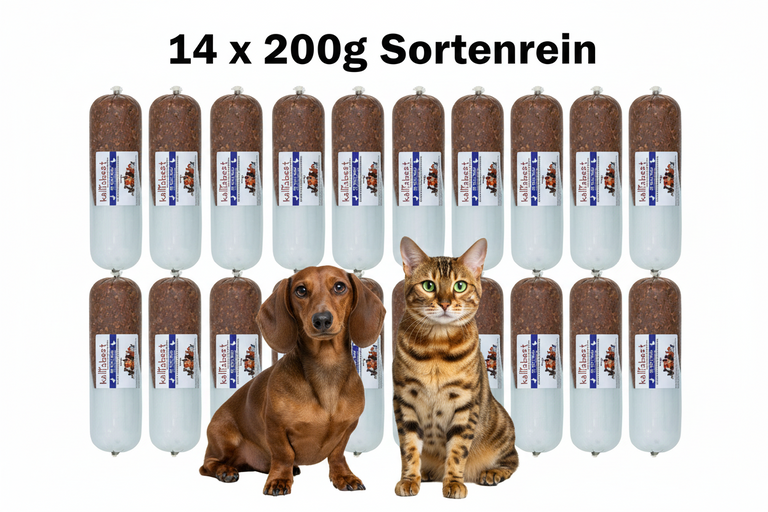 Die Tolle Rolle Ente pur – Nassfutter, BARF & Leckerli für Hunde | Kallisbest