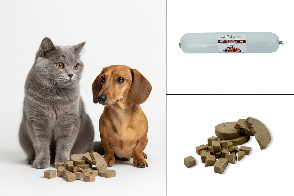 Die Tolle Rolle Huhn & Rind für Katzen – Nassfutter, BARF & Leckerli | Kallisbest