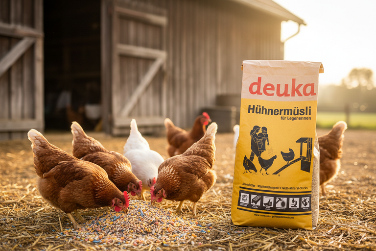 deuka Hühnermüsli 20 kg – Legehennen mit Sack