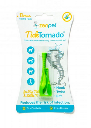 Tick Tornado Zeckenzange – 2er Set, sicheres Entfernen von Zecken bei Hund, Katze & Nager