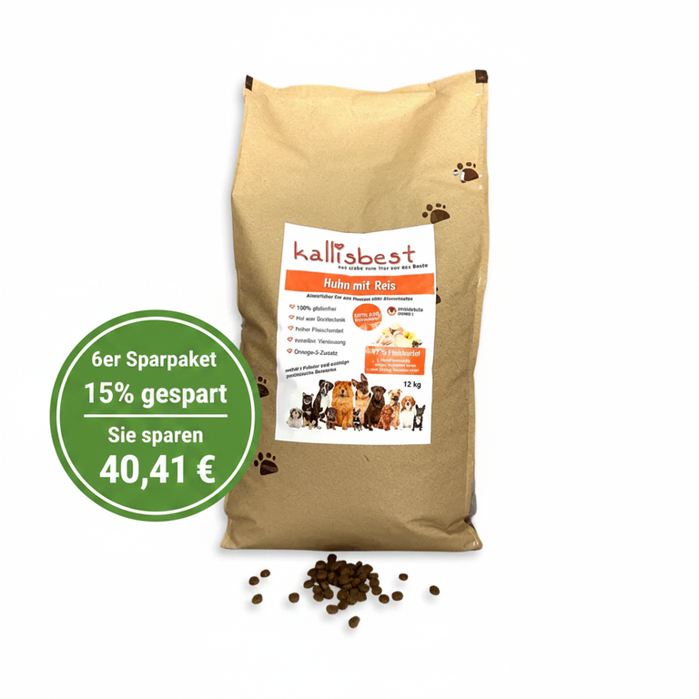 Huhn mit Reis medium 6 x 12kg | 40,41 € gespart