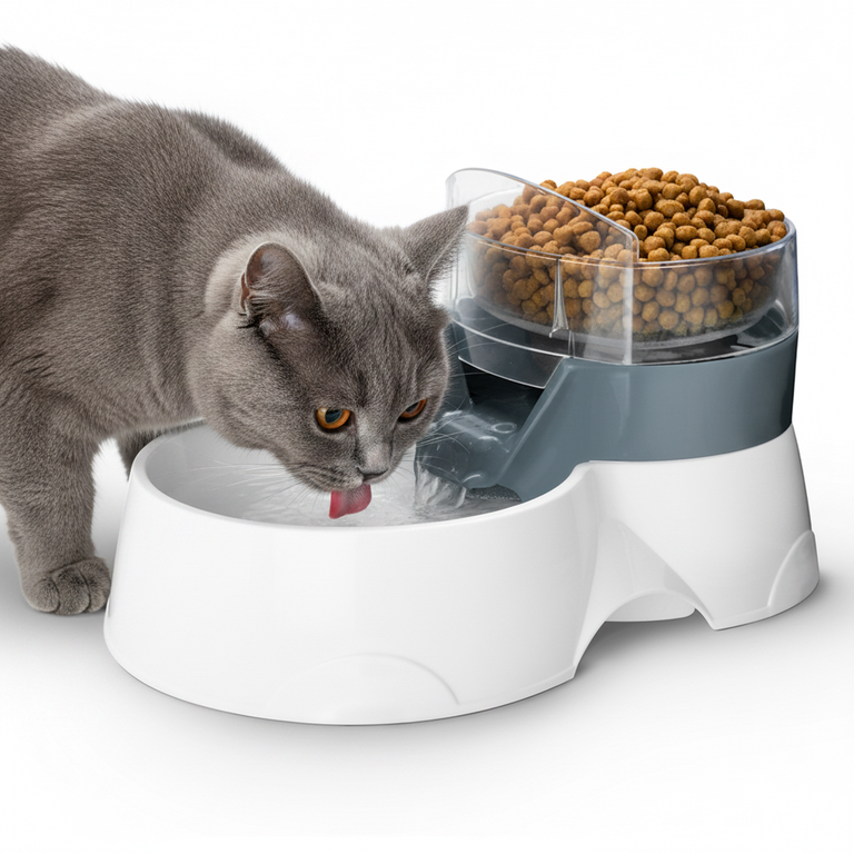 Pet Feeder 2in1 mit Katze