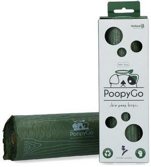 PoopyGo Bio Hundekotbeutel Tissue Box – 300 Stück, Lavendelduft, biologisch abbaubar