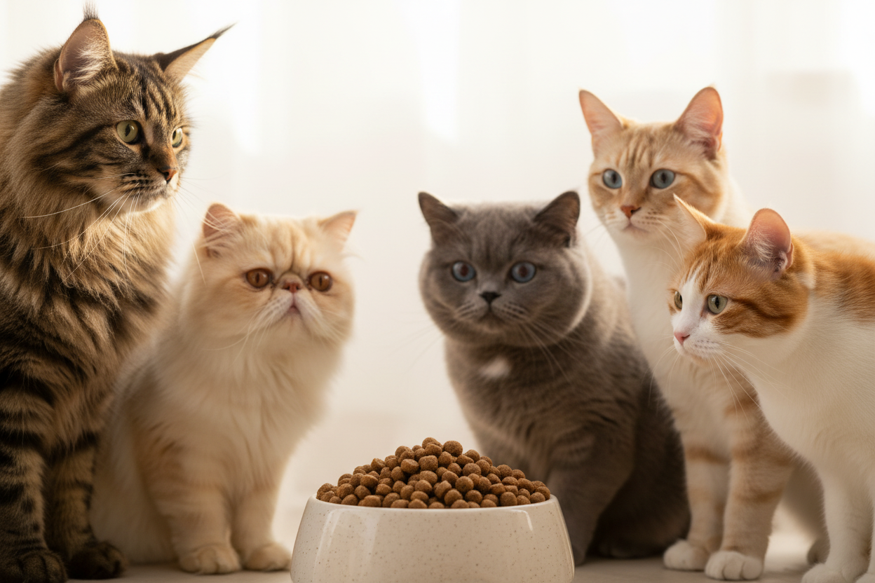 Rind & Huhn Haarballkontrolle – Napf mit Katzen glänzendes Fell Gruppe 1