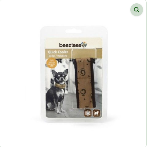 Beeztees Quick Cooler Halsband Braun Verpackung