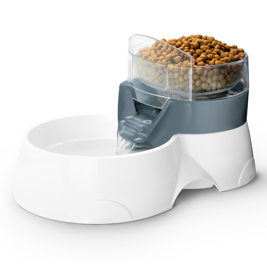 Pet Feeder 2in1 Grau – Produktansicht