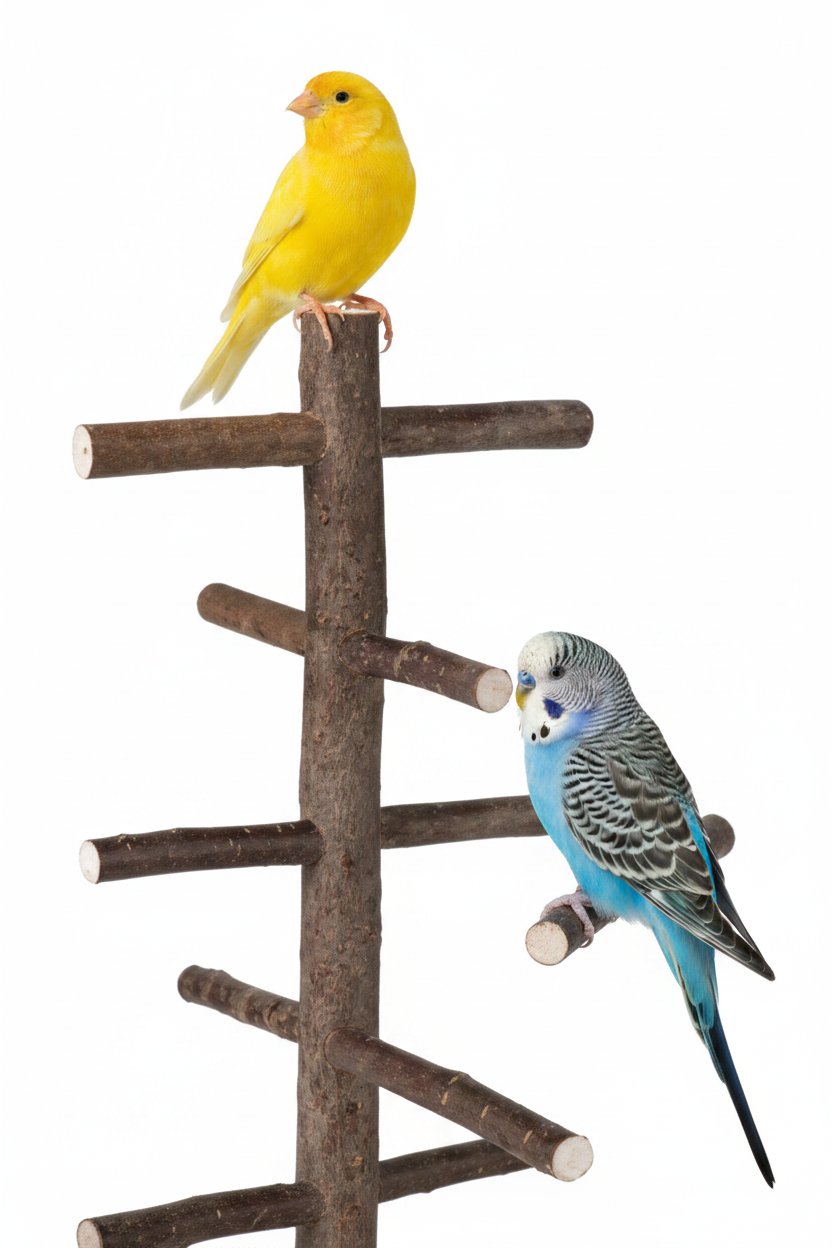 Trixie Klettergerüst mit Kanarienvogel und Wellensittich