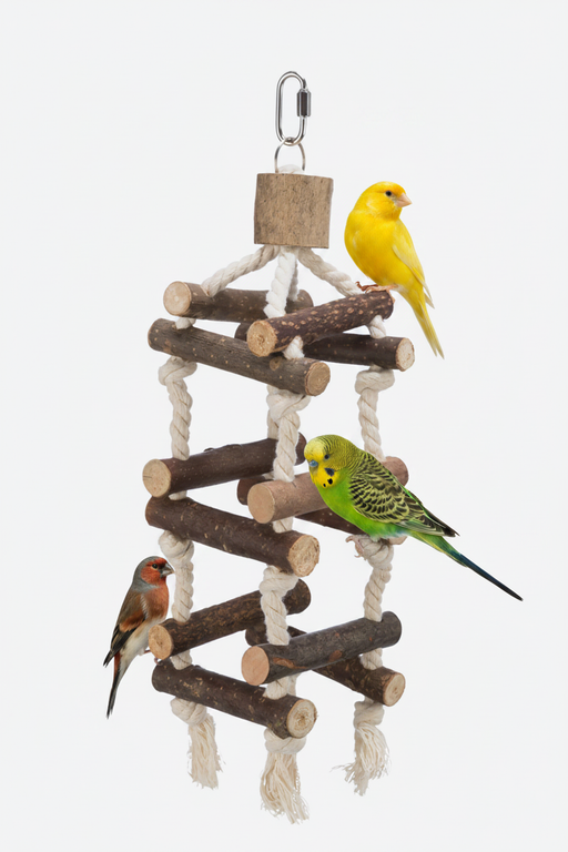 Trixie Kletterturm mit Wellensittich, Kanarienvogel und Fink