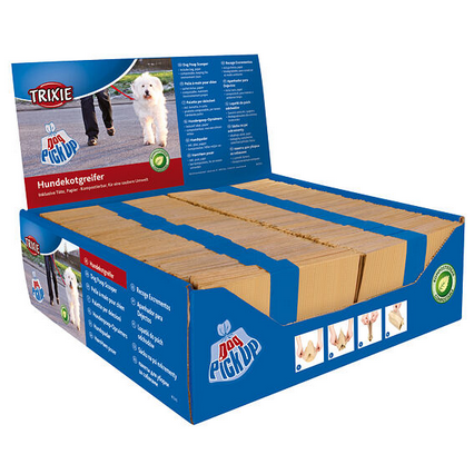 Trixie Dog Pick Up Hundekotgreifer – 10er Pack, Papier, biologisch abbaubar